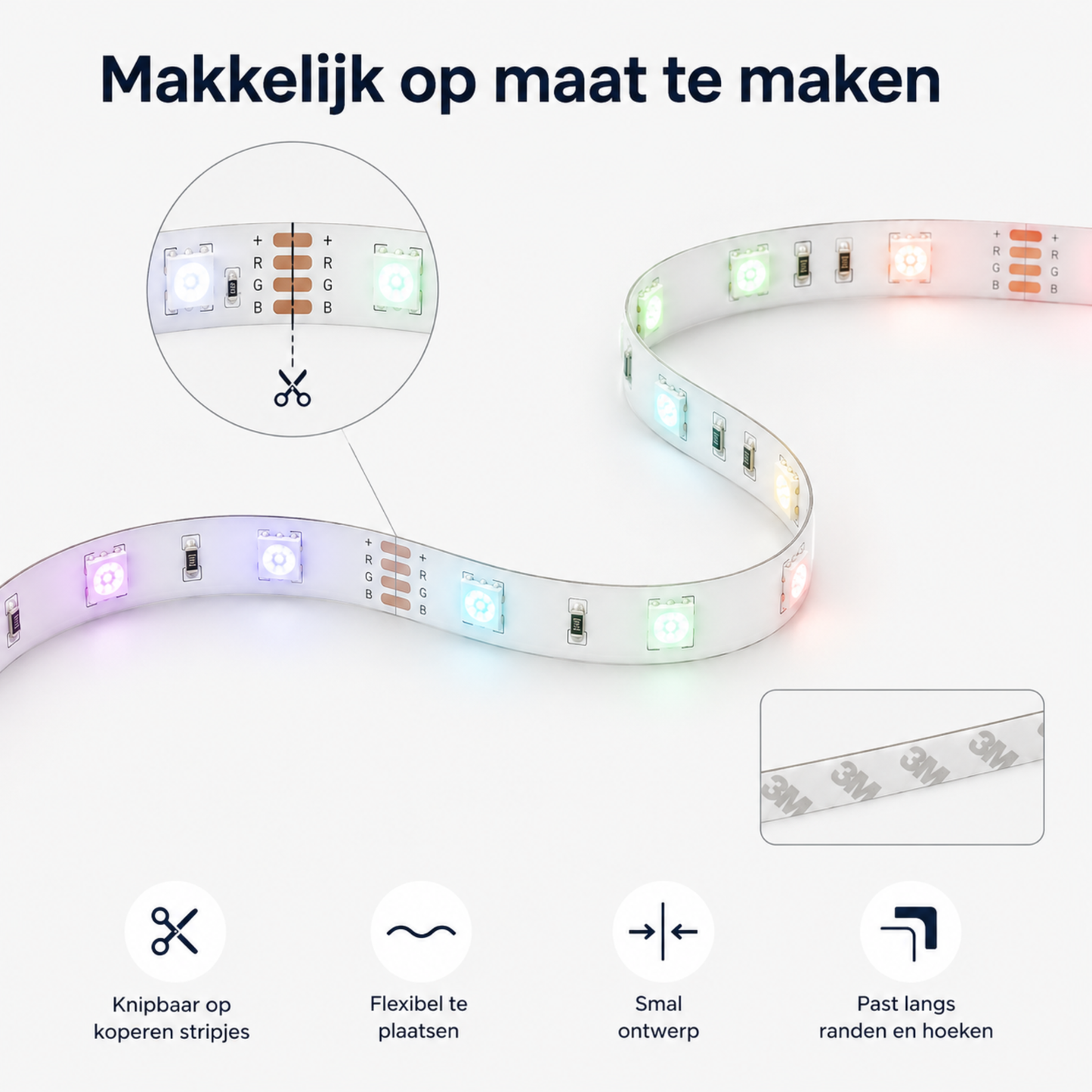 Evura LED Strip 10M – Slimme RGB Verlichting met App, Timer & Muziekmodus - Evura Goods