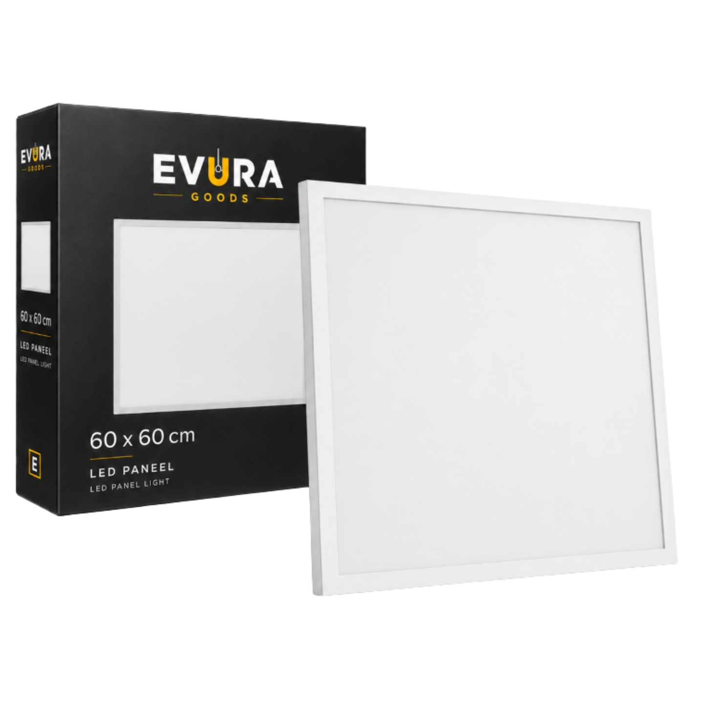 Evura UGR LED Paneel - 60 x 60 cm - 6000K - 36W - Wit - Evura Goods