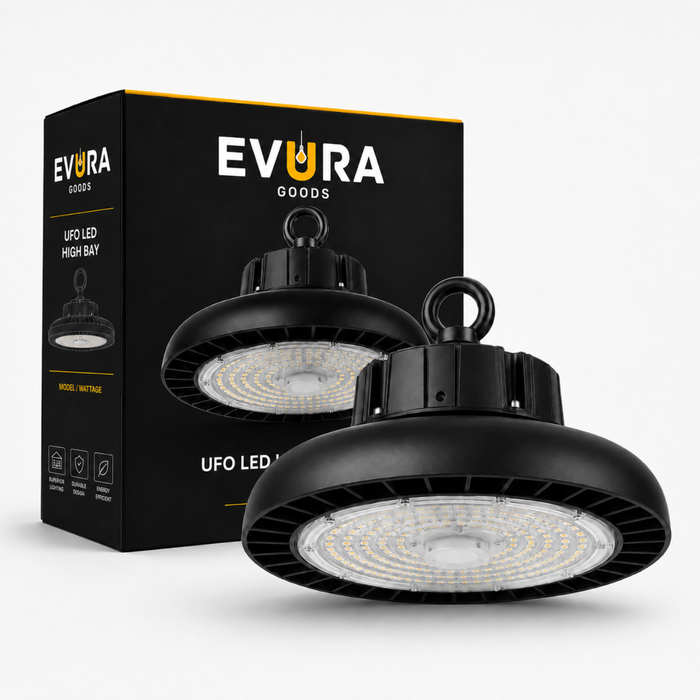 Evura UFO LED High Bay - 200W - 6000K - IP65 - Dimbaar - 36000 lumen