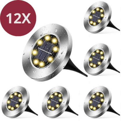 Solar grondspot - Set van 4 stuks - Zonne-energie - Evura Goods