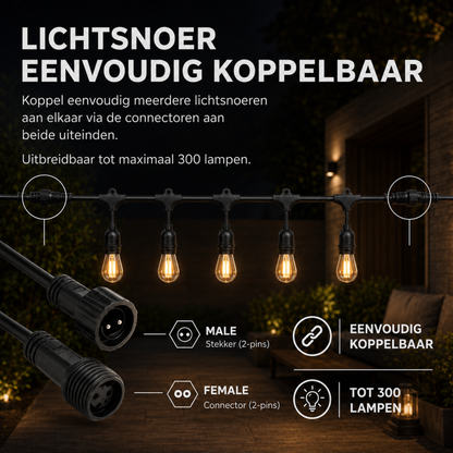 Evura Lichtsnoer Buiten Warm Wit - Evura Goods