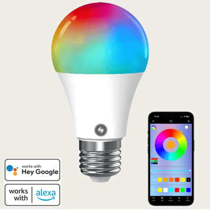 Evura Slimme E27 LED Lamp – RGB Dimbaar, WiFi & Spraakbesturing - Evura Goods