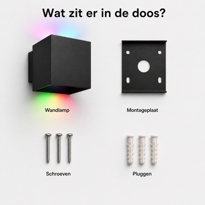 Evura RGBW Wandlamp Buiten - Zwart - Up Downlight - IP65 - Tuya App - Evura Goods