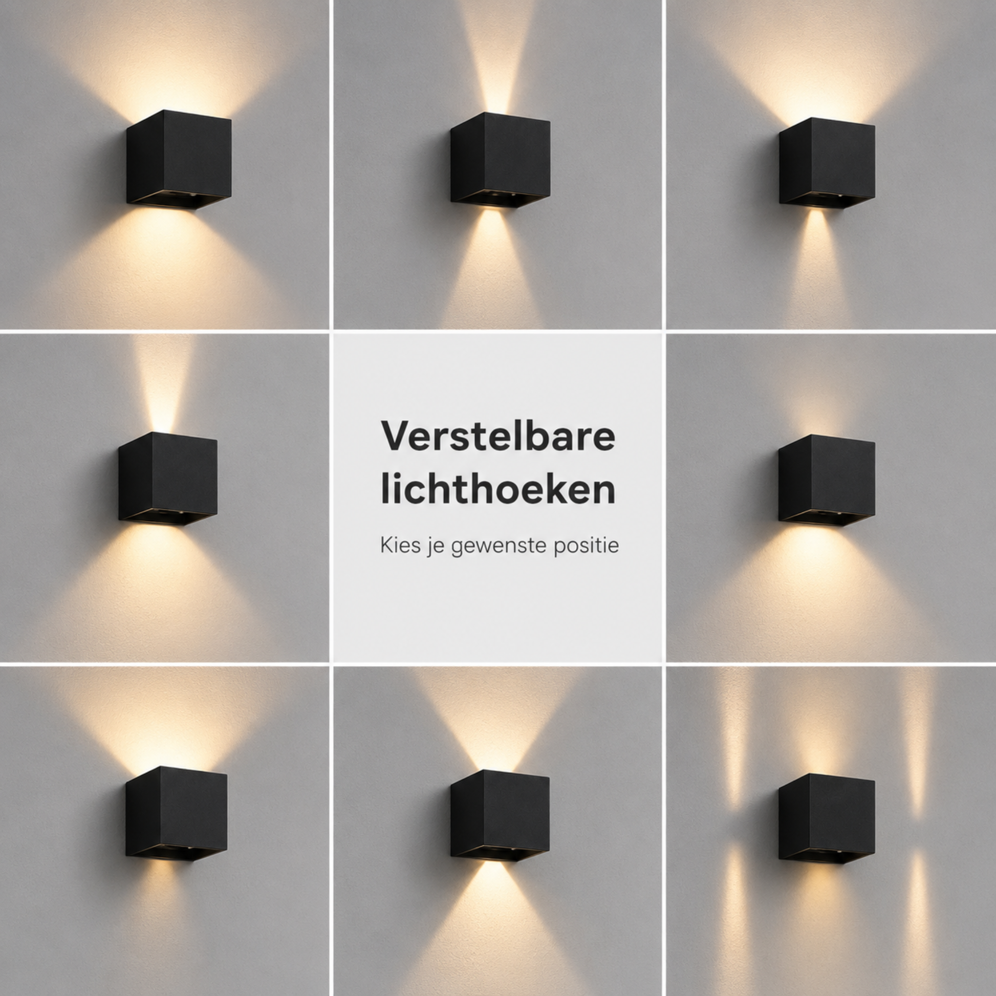 Evura Wandlamp Buiten - Zwart - Up Downlight - IP65 - Warm Wit - Evura Goods